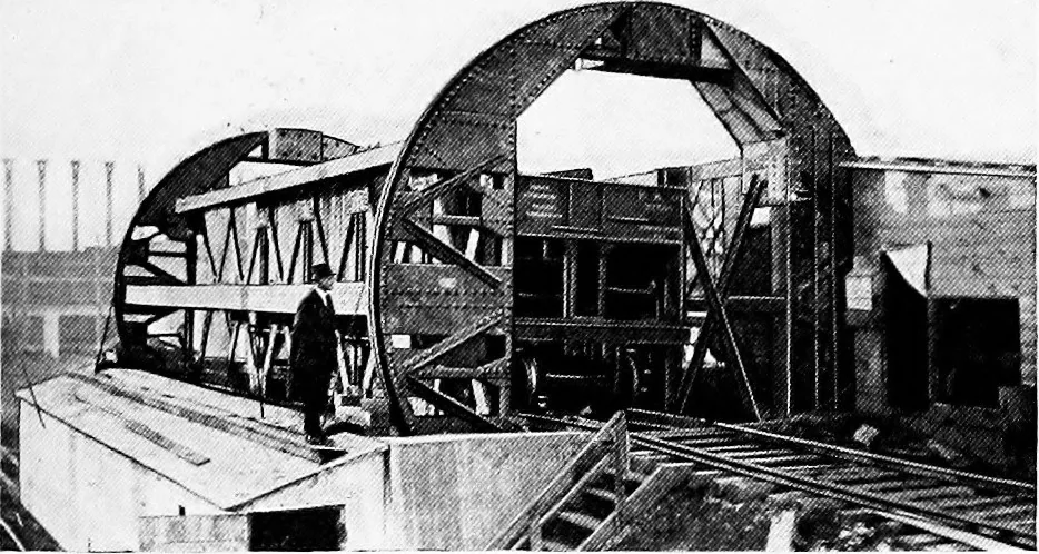 An illustration from Material handling cyclopedia; a reference book covering definitions, descriptions, illustrations and methods of use of material handling machines employed in industry, 1921, leaf 832