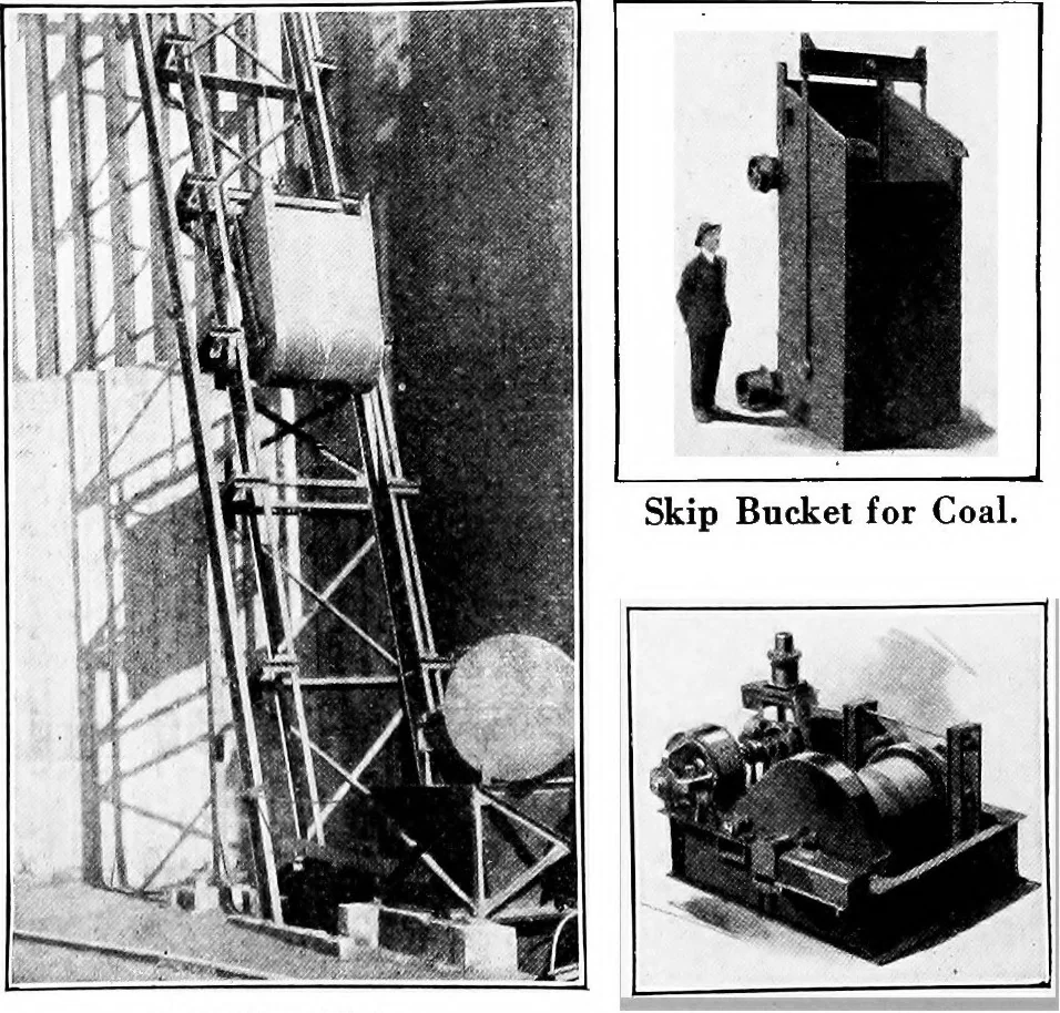 An illustration from Material handling cyclopedia; a reference book covering definitions, descriptions, illustrations and methods of use of material handling machines employed in industry, 1921, leaf 833