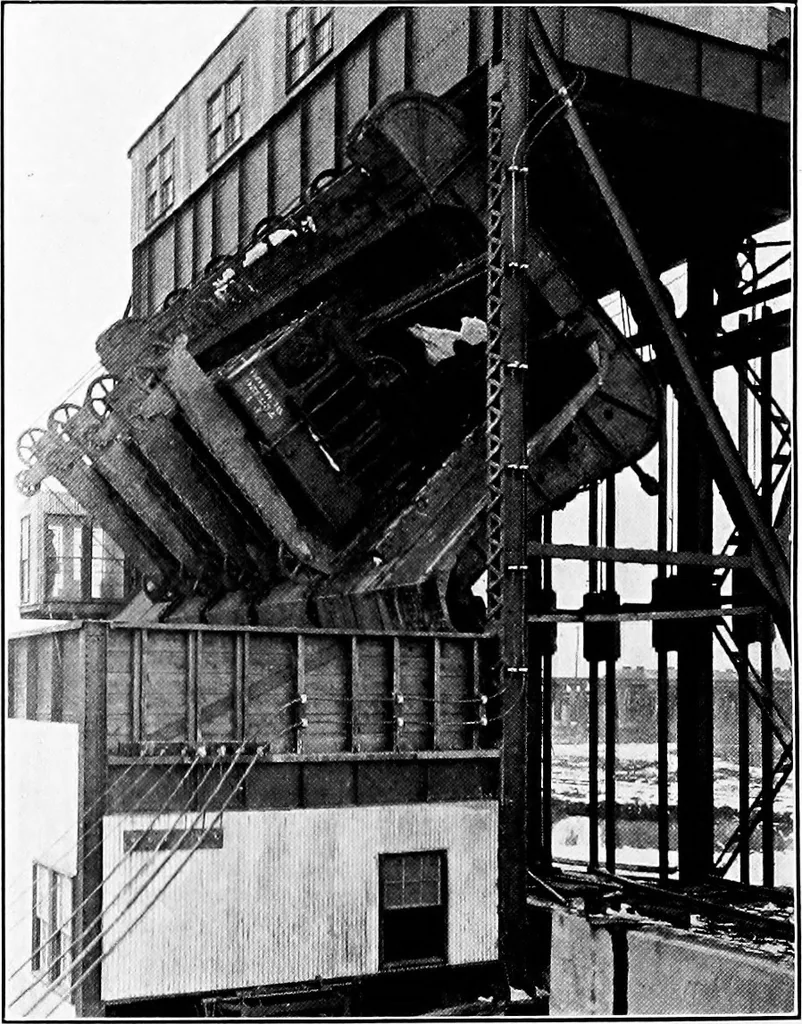 An illustration from Material handling cyclopedia; a reference book covering definitions, descriptions, illustrations and methods of use of material handling machines employed in industry, 1921, leaf 835