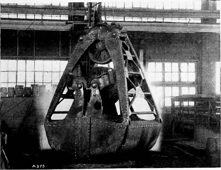 An illustration from Material handling cyclopedia; a reference book covering definitions, descriptions, illustrations and methods of use of material handling machines employed in industry, 1921, leaf 836