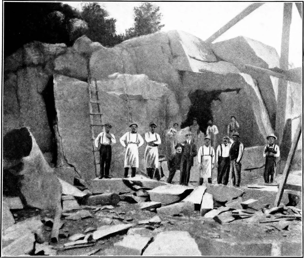 An illustration from Report on the building and ornamental stones of Canada, 1912, leaf 194