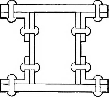 An illustration from Mechanics of engineering (solids) : comprising statics and kinetics of solids, and the mechanics of the materials of construction, or strength and elasticity of beams, columns, shafts, arches, etc. : for use in technical schools, 1911, leaf 311