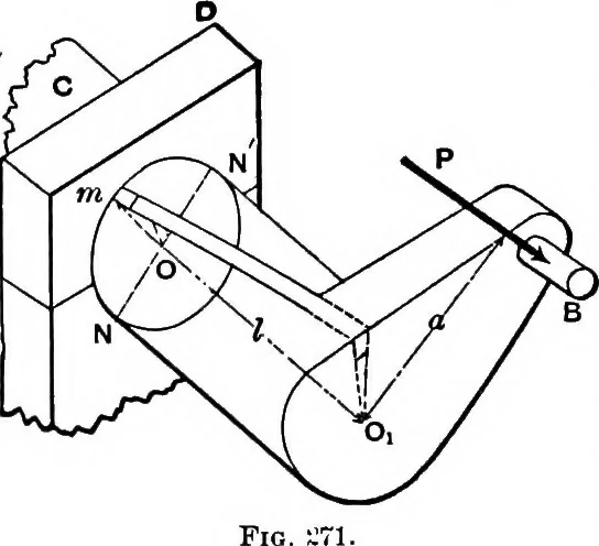 An illustration from Mechanics of engineering (solids) : comprising statics and kinetics of solids, and the mechanics of the materials of construction, or strength and elasticity of beams, columns, shafts, arches, etc. : for use in technical schools, 1911, leaf 333