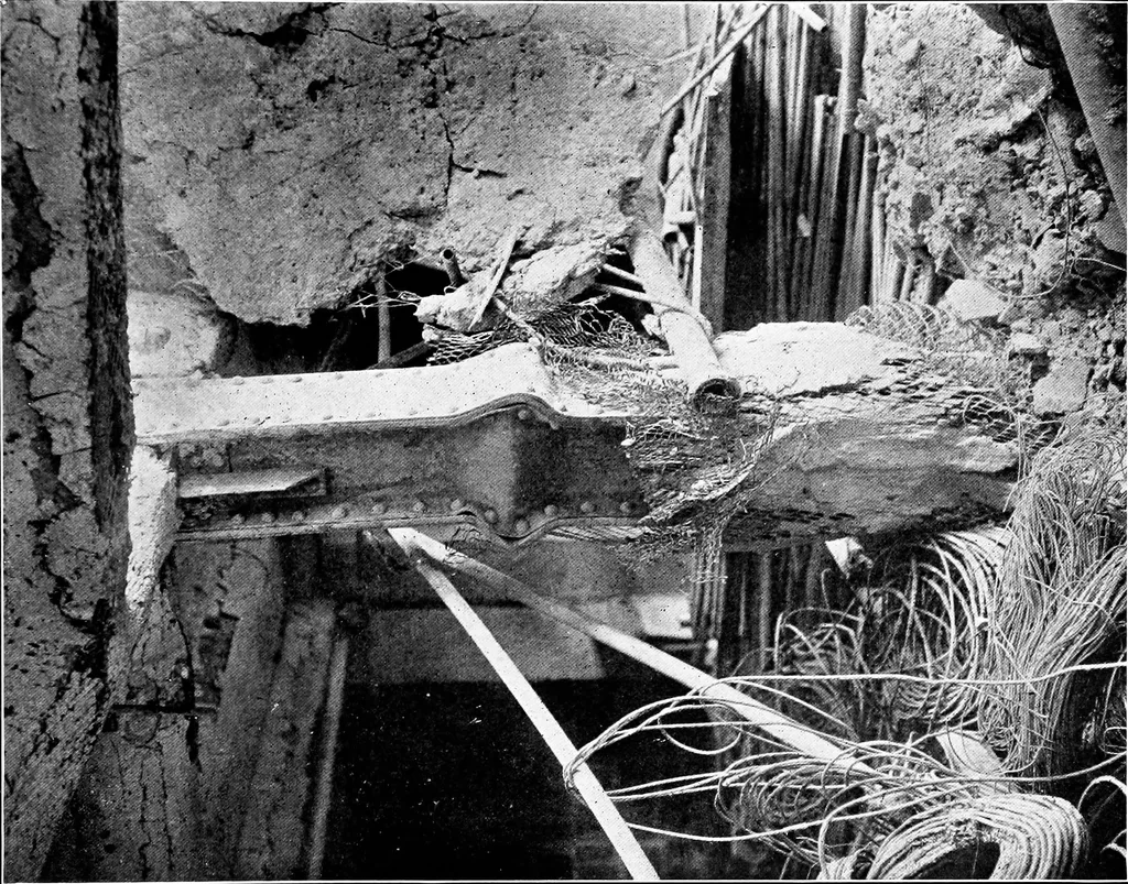An illustration from The San Francisco earthquake and fire; a brief history of the disaster; a presentation of facts and resulting phenomena, with special reference to the efficiency of building materials, lessons of the disaster, 1906, leaf 116