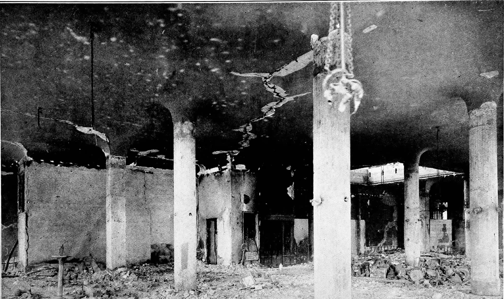 An illustration from The San Francisco earthquake and fire; a brief history of the disaster; a presentation of facts and resulting phenomena, with special reference to the efficiency of building materials, lessons of the disaster, 1906, leaf 151