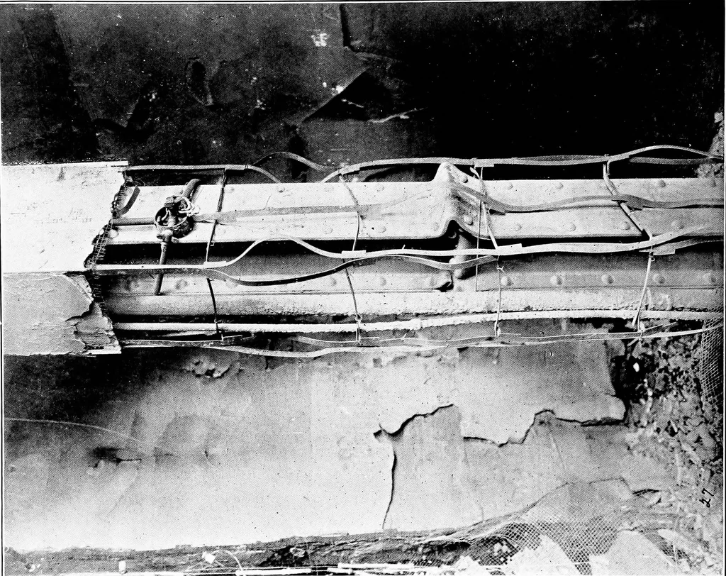 An illustration from The San Francisco earthquake and fire; a brief history of the disaster; a presentation of facts and resulting phenomena, with special reference to the efficiency of building materials, lessons of the disaster, 1906, leaf 159