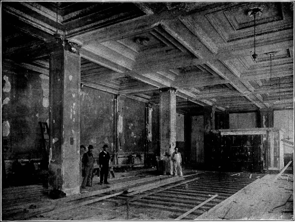 An illustration from The San Francisco earthquake and fire; a brief history of the disaster; a presentation of facts and resulting phenomena, with special reference to the efficiency of building materials, lessons of the disaster, 1906, leaf 164