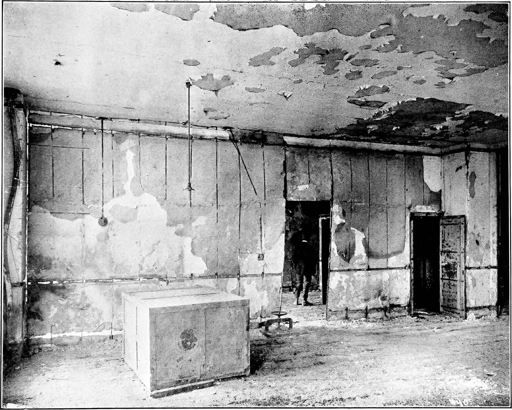 An illustration from The San Francisco earthquake and fire; a brief history of the disaster; a presentation of facts and resulting phenomena, with special reference to the efficiency of building materials, lessons of the disaster, 1906, leaf 166