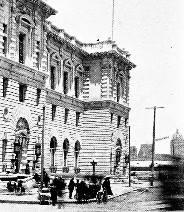 An illustration from The San Francisco earthquake and fire; a brief history of the disaster; a presentation of facts and resulting phenomena, with special reference to the efficiency of building materials, lessons of the disaster, 1906, leaf 196