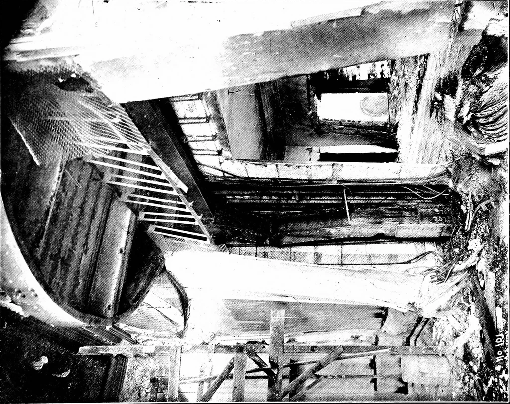 An illustration from The San Francisco earthquake and fire; a brief history of the disaster; a presentation of facts and resulting phenomena, with special reference to the efficiency of building materials, lessons of the disaster, 1906, leaf 218