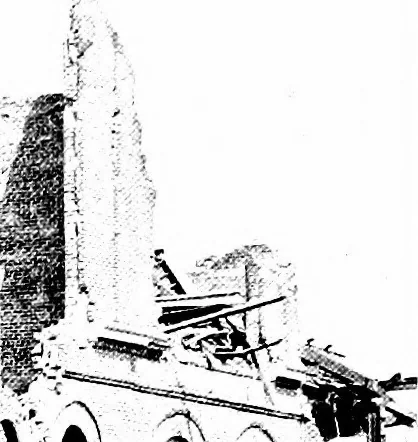 An illustration from The San Francisco earthquake and fire; a brief history of the disaster; a presentation of facts and resulting phenomena, with special reference to the efficiency of building materials, lessons of the disaster, 1906, leaf 240