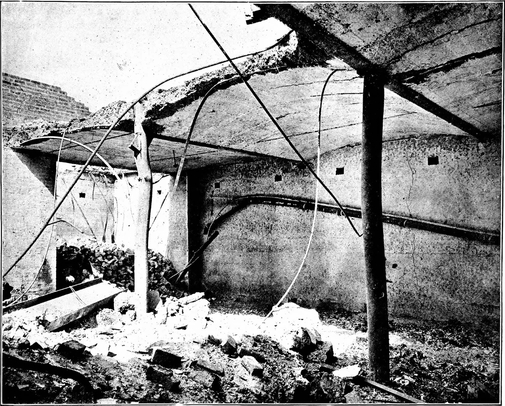 An illustration from The San Francisco earthquake and fire; a brief history of the disaster; a presentation of facts and resulting phenomena, with special reference to the efficiency of building materials, lessons of the disaster, 1906, leaf 261