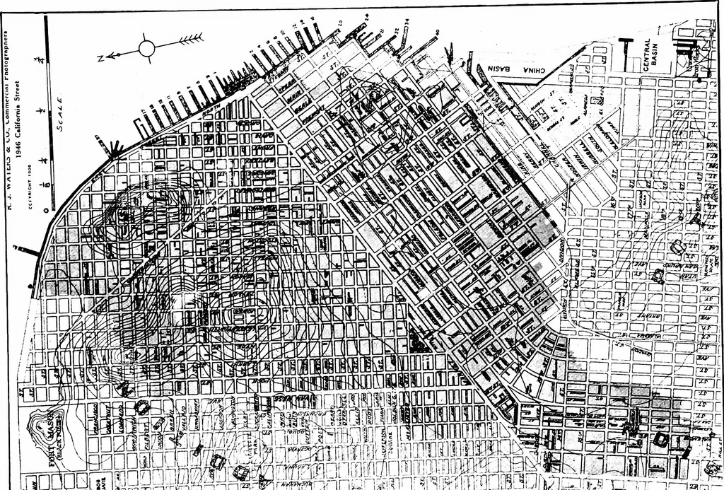 An illustration from The San Francisco earthquake and fire; a brief history of the disaster; a presentation of facts and resulting phenomena, with special reference to the efficiency of building materials, lessons of the disaster, 1906, leaf 35