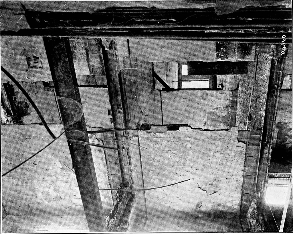 An illustration from The San Francisco earthquake and fire; a brief history of the disaster; a presentation of facts and resulting phenomena, with special reference to the efficiency of building materials, lessons of the disaster, 1906, leaf 49