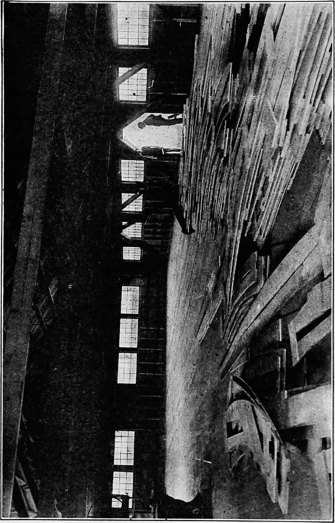 An illustration from A practical course in wooden boat and ship building, the fundamental principles and practical methods described in detail, especially written for carpenters and other woodworkers who desire to engage in boat or ship building, and as a textbook for schools, 1918, leaf 107
