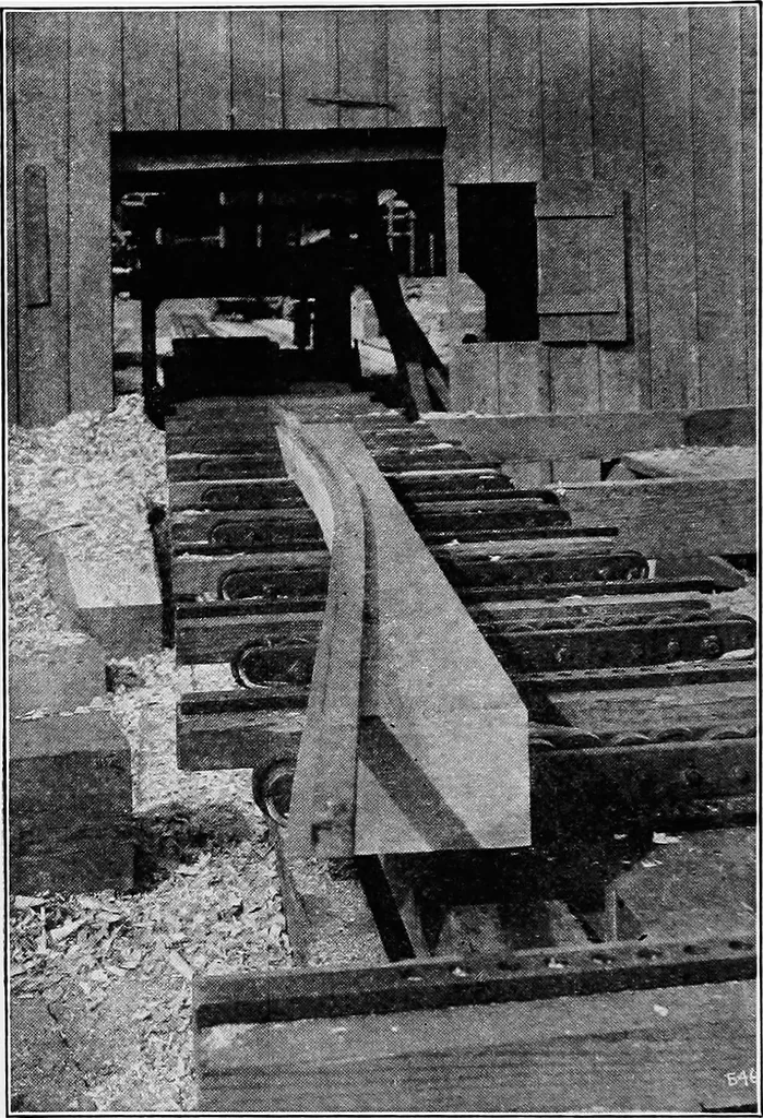 An illustration from A practical course in wooden boat and ship building, the fundamental principles and practical methods described in detail, especially written for carpenters and other woodworkers who desire to engage in boat or ship building, and as a textbook for schools, 1918, leaf 119