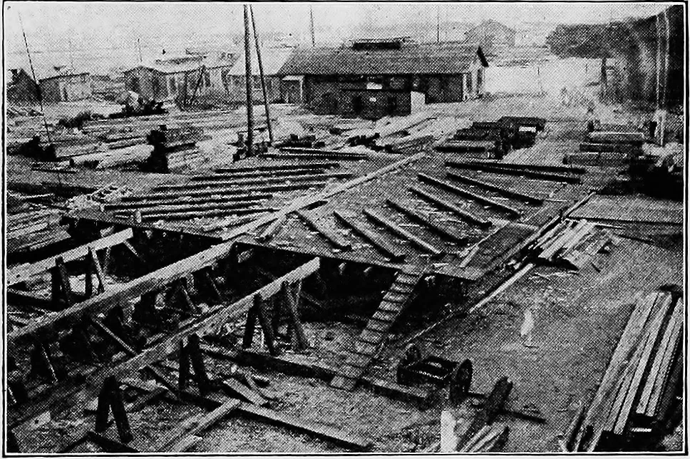 An illustration from A practical course in wooden boat and ship building, the fundamental principles and practical methods described in detail, especially written for carpenters and other woodworkers who desire to engage in boat or ship building, and as a textbook for schools, 1918, leaf 128