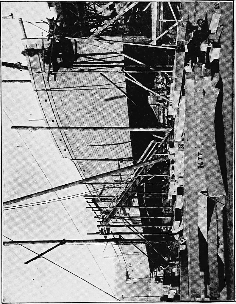 An illustration from A practical course in wooden boat and ship building, the fundamental principles and practical methods described in detail, especially written for carpenters and other woodworkers who desire to engage in boat or ship building, and as a textbook for schools, 1918, leaf 146