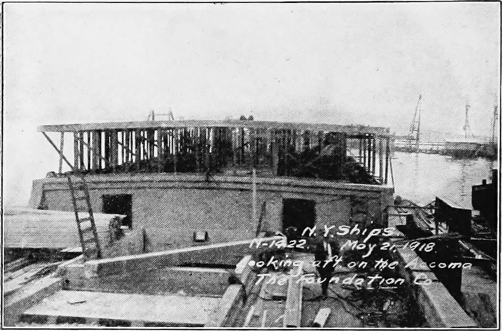 An illustration from A practical course in wooden boat and ship building, the fundamental principles and practical methods described in detail, especially written for carpenters and other woodworkers who desire to engage in boat or ship building, and as a textbook for schools, 1918, leaf 153