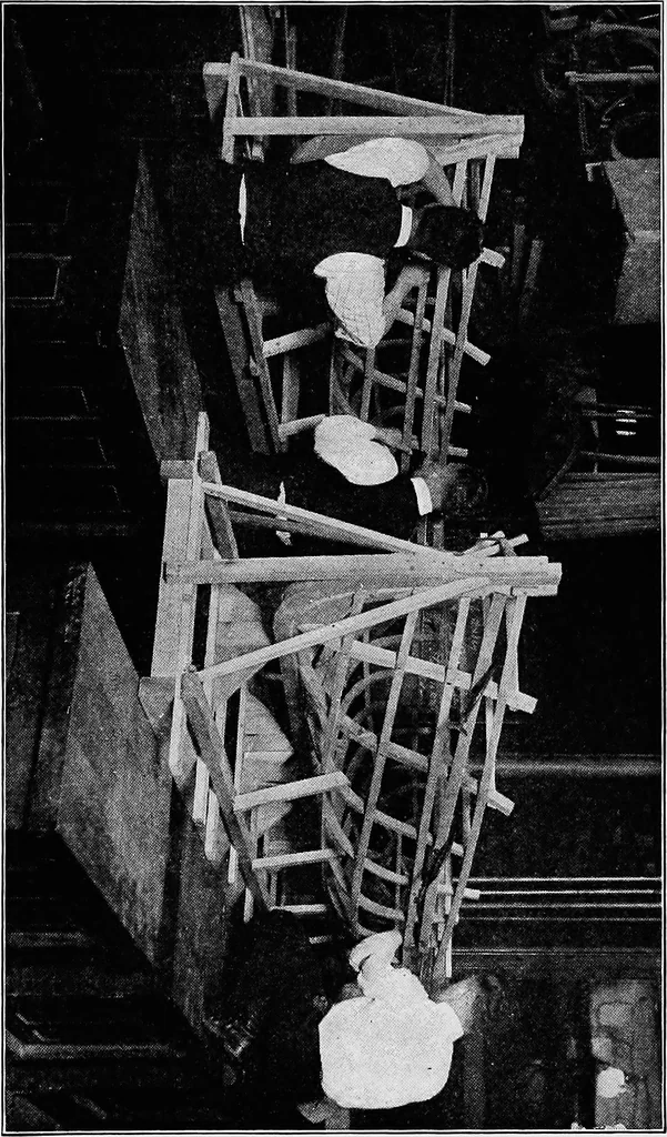 An illustration from A practical course in wooden boat and ship building, the fundamental principles and practical methods described in detail, especially written for carpenters and other woodworkers who desire to engage in boat or ship building, and as a textbook for schools, 1918, leaf 64