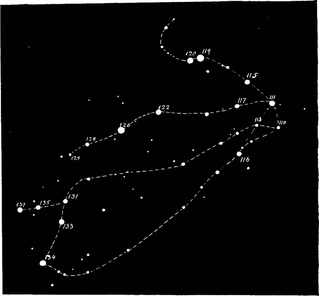 An illustration from The visible universe; chapters on the origin and construction of the heavens, 1892, leaf 237