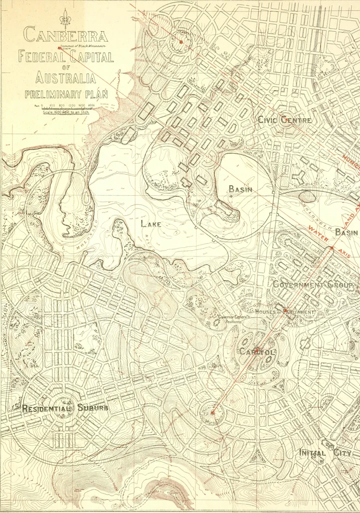An illustration from The federal capital. Report explanatory of the preliminary general plan, 1913, leaf 21