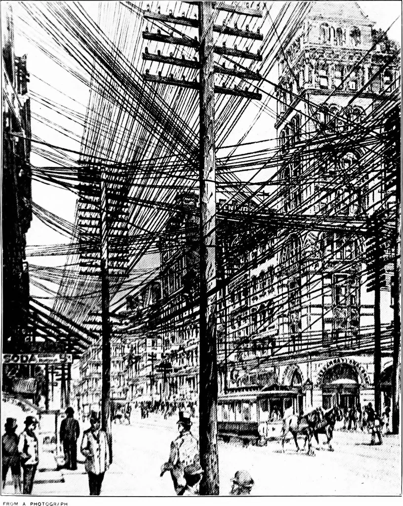 An illustration from The history of the telephone, 1910, leaf 160