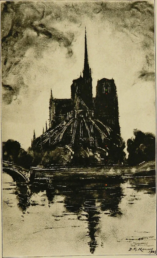 An illustration from The cathedrals of northern France, 1904, leaf 123