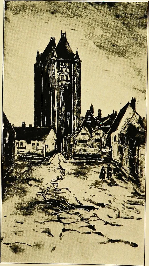 An illustration from The cathedrals of northern France, 1904, leaf 8