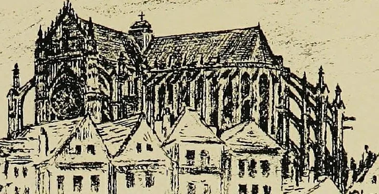 An illustration from The cathedrals of northern France, 1904, leaf 91