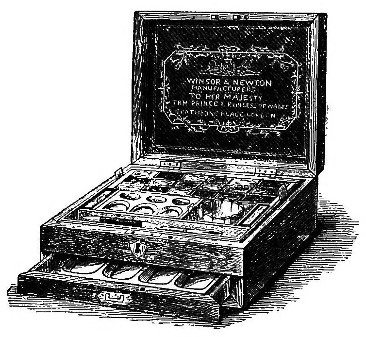 An illustration from The principles of colouring in painting, 1885, leaf 77
