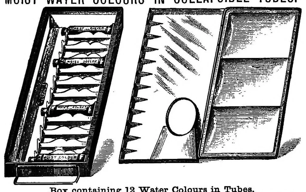 An illustration from The principles of colouring in painting, 1885, leaf 88