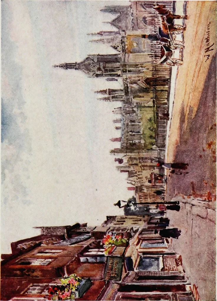 An illustration from Cambridge water-colours, 1916, leaf 14