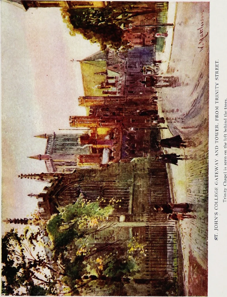 An illustration from Cambridge water-colours, 1916, leaf 18