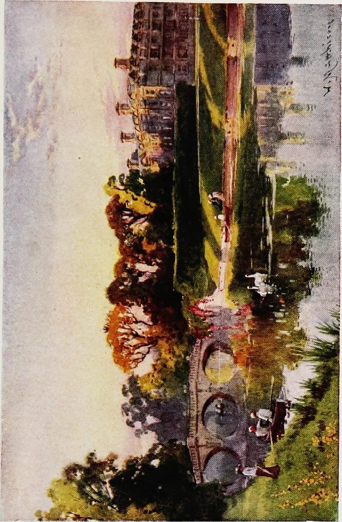 An illustration from Cambridge water-colours, 1916, leaf 22