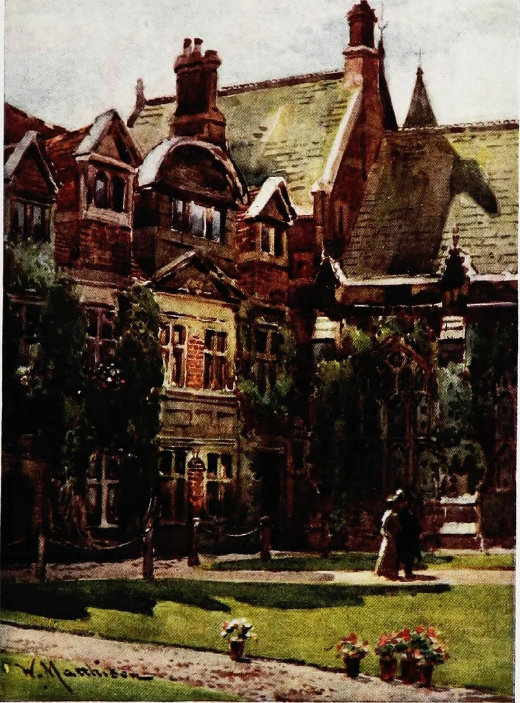 An illustration from Cambridge water-colours, 1916, leaf 24