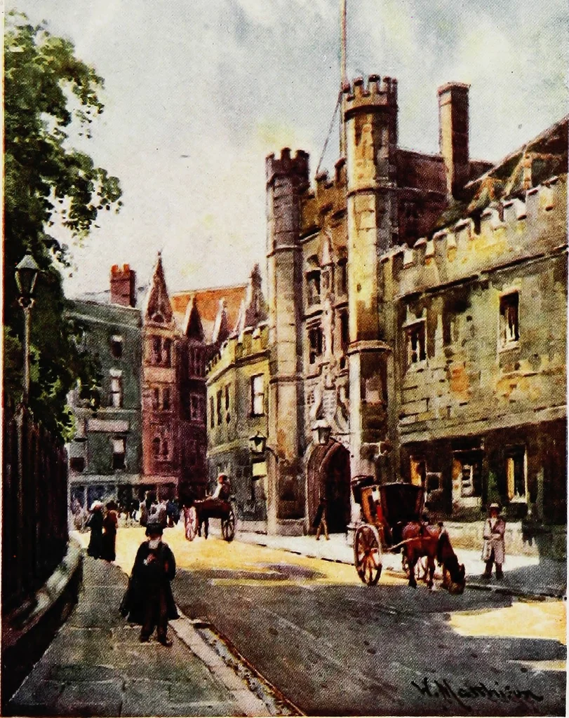 An illustration from Cambridge water-colours, 1916, leaf 32