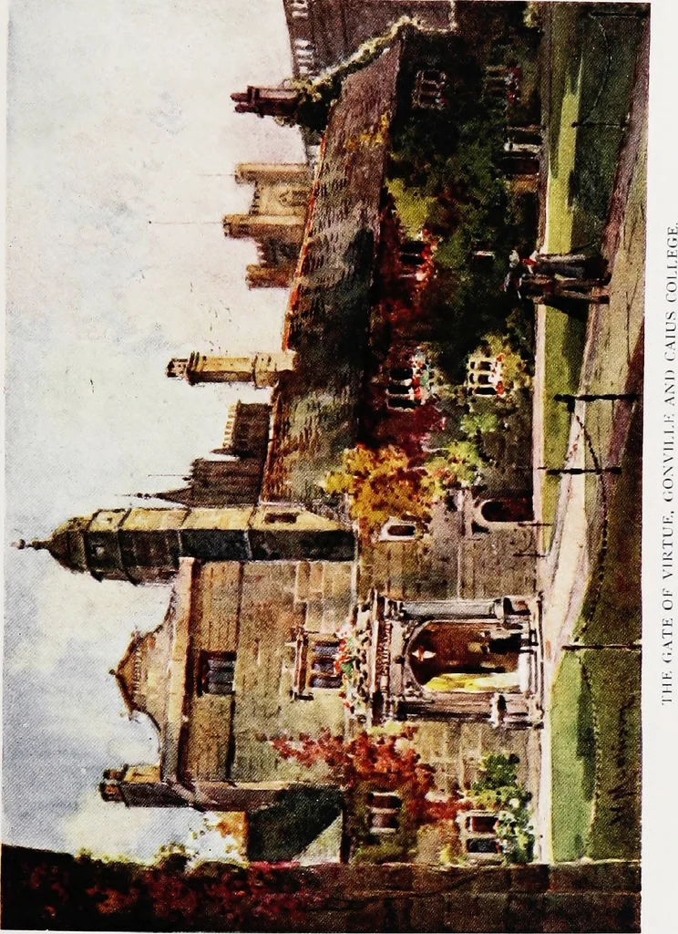 An illustration from Cambridge water-colours, 1916, leaf 38