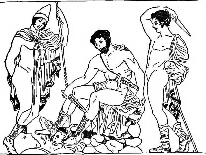 An illustration from The Greek painters' art, 1905, leaf 135