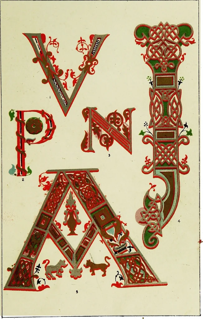 An illustration from The art of illuminating as practised in Europe from the earliest times, 1860, leaf 136