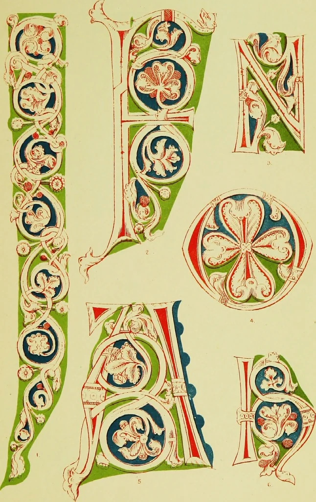 An illustration from The art of illuminating as practised in Europe from the earliest times, 1860, leaf 166