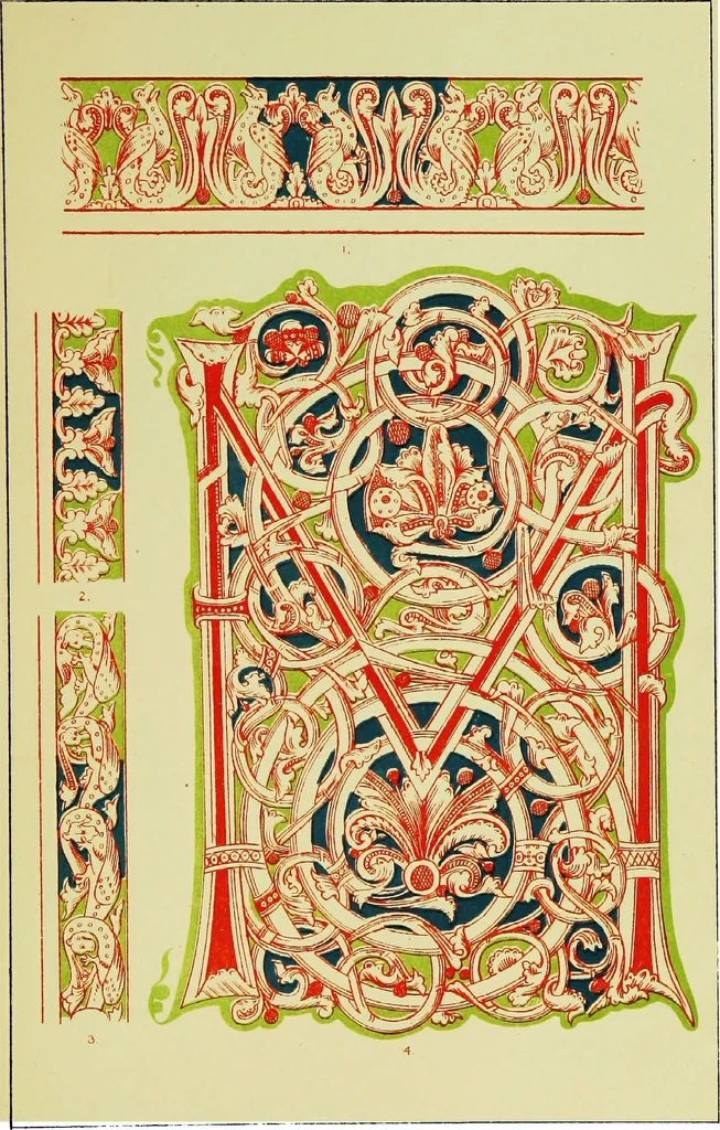 An illustration from The art of illuminating as practised in Europe from the earliest times, 1860, leaf 168