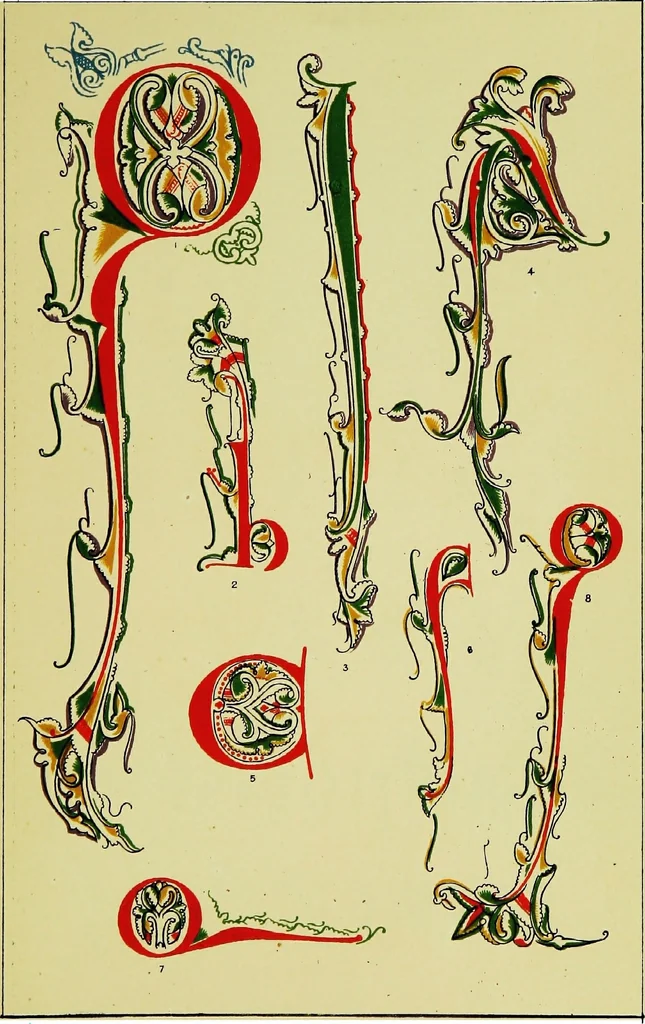 An illustration from The art of illuminating as practised in Europe from the earliest times, 1860, leaf 184