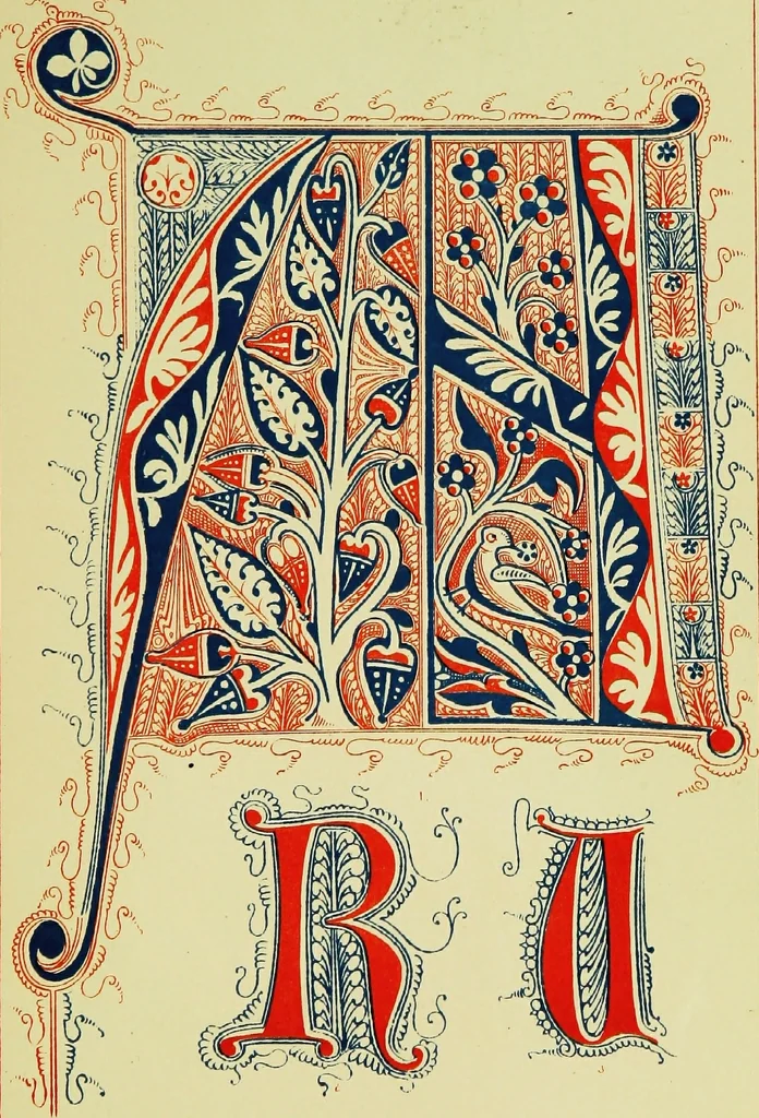 An illustration from The art of illuminating as practised in Europe from the earliest times, 1860, leaf 188