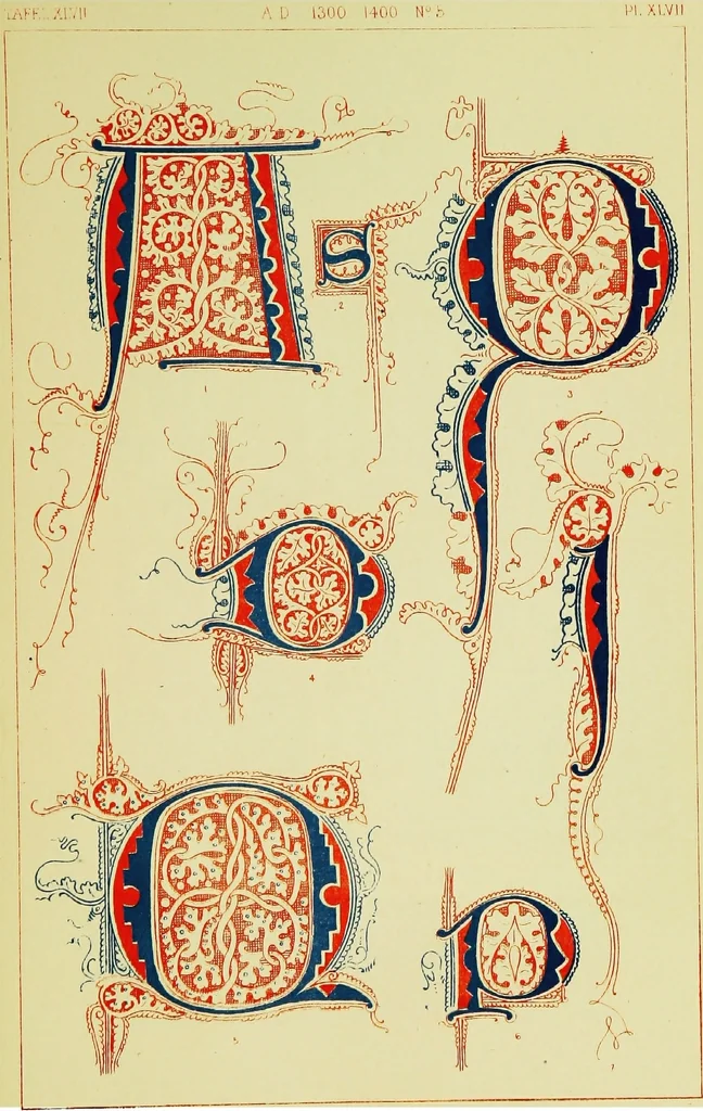 An illustration from The art of illuminating as practised in Europe from the earliest times, 1860, leaf 194