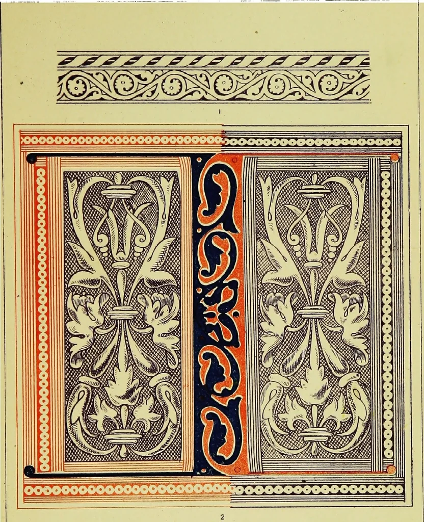An illustration from The art of illuminating as practised in Europe from the earliest times, 1860, leaf 196