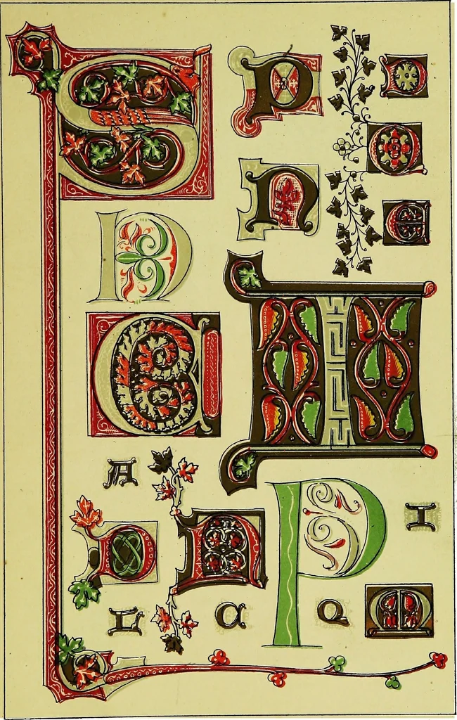 An illustration from The art of illuminating as practised in Europe from the earliest times, 1860, leaf 198