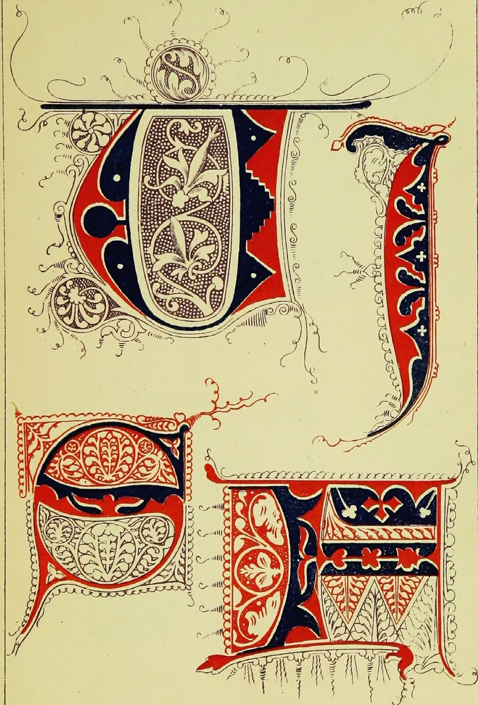 An illustration from The art of illuminating as practised in Europe from the earliest times, 1860, leaf 202