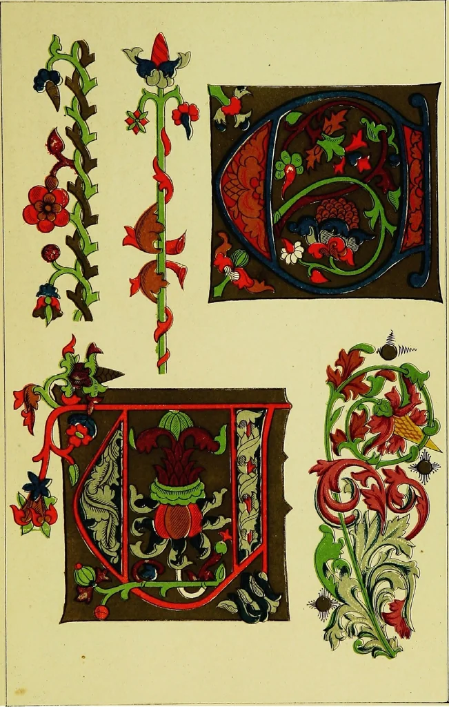 An illustration from The art of illuminating as practised in Europe from the earliest times, 1860, leaf 204