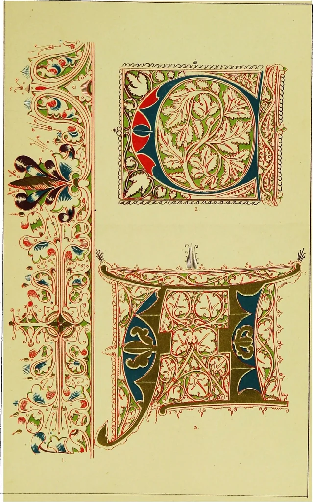 An illustration from The art of illuminating as practised in Europe from the earliest times, 1860, leaf 206